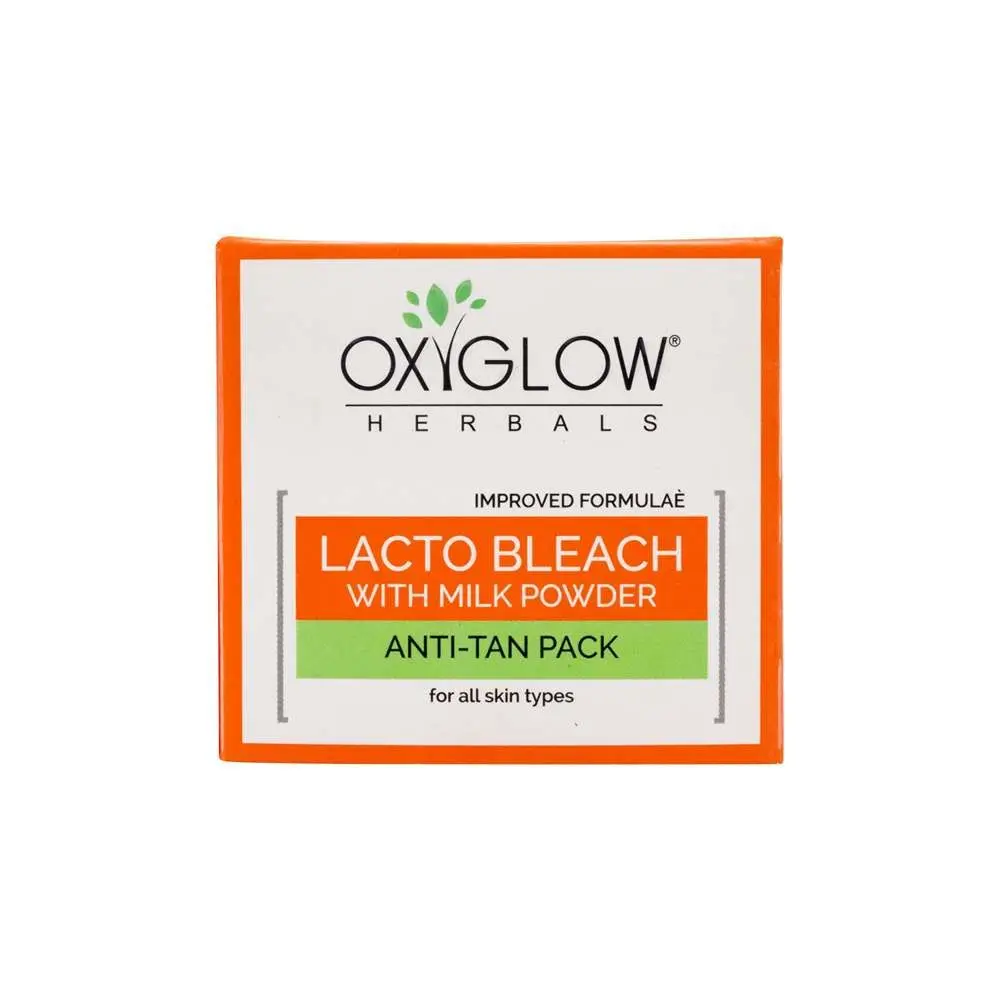 OxyGlow Herbals Lacto Bleach Cream,Anti-Tan Pack,50g,Smooth&Even skin