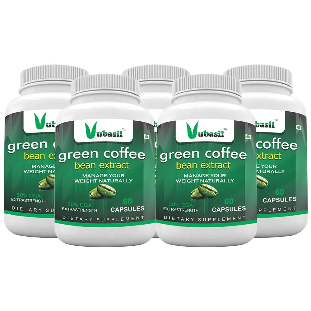 Vubasil Green Coffee Bean Extract with 50% CGA,  300 capsules