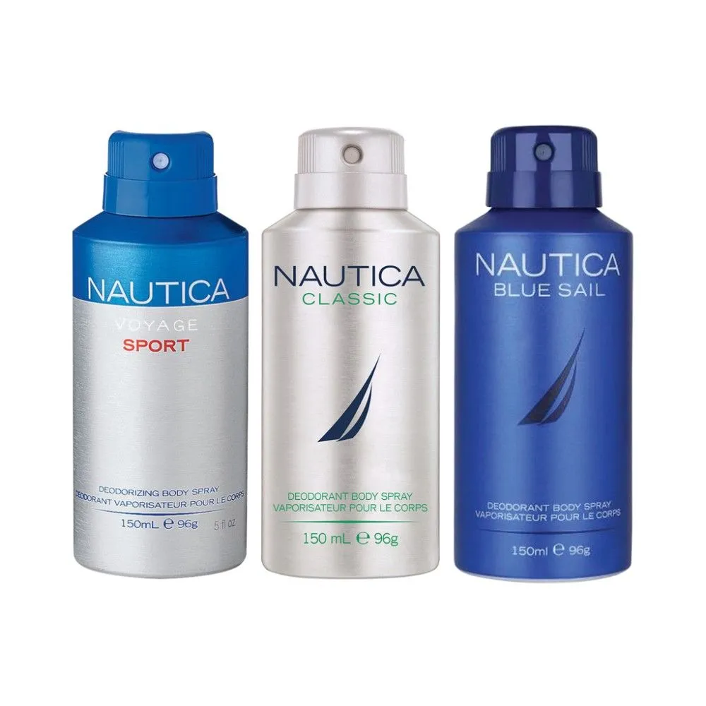 Nautica Classic Man + Voyage Man Sport + Sail Deo Combo Set