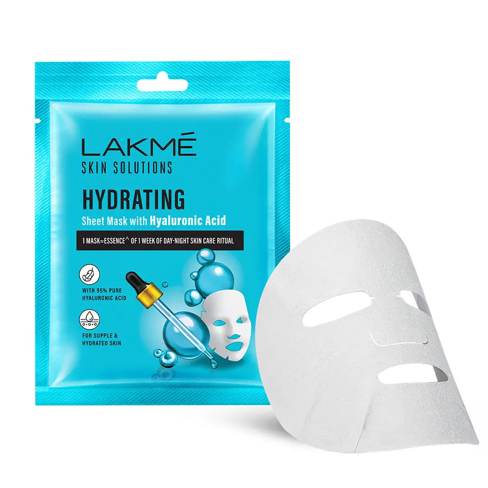 Lakme Solutions Sheet Mask Hydrating with Hyaluronic Acid 25ml