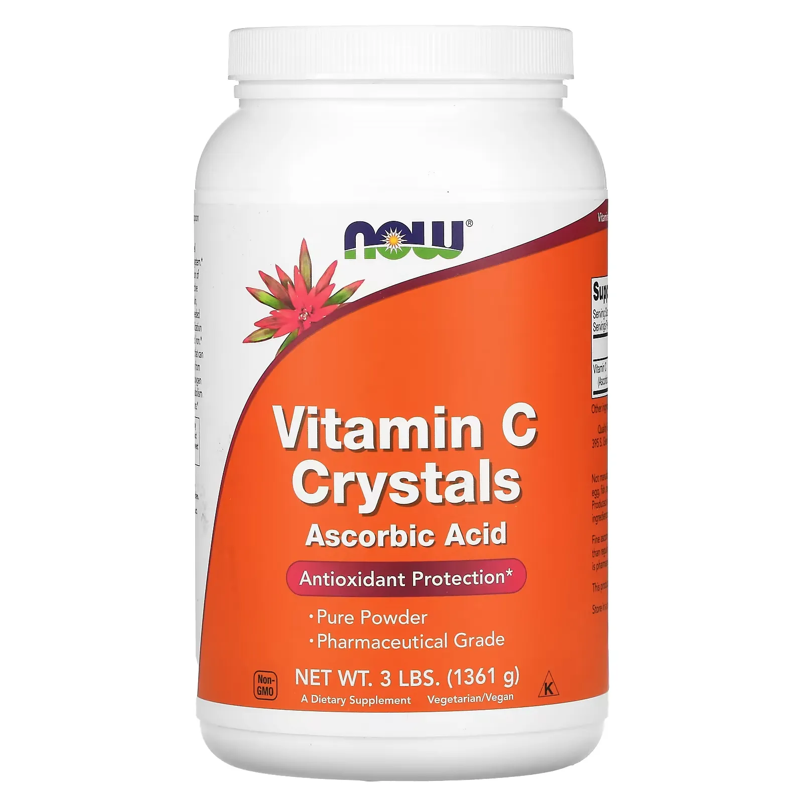 Vitamin C Crystals, 3 lbs (1361 g)