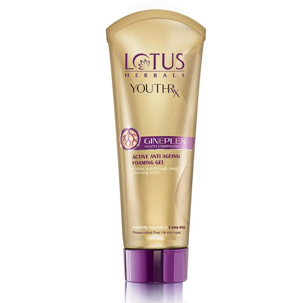 Lotus Herbals YouthRx Active Anti Ageing Foaming Gel Face Wash | 100g