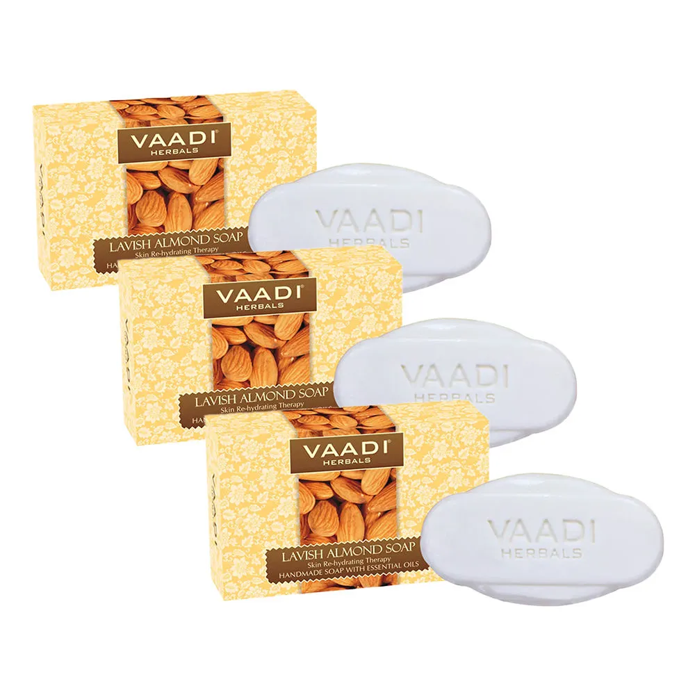 Vaadi Herbals Lavish Almond Soap - Pack of 3