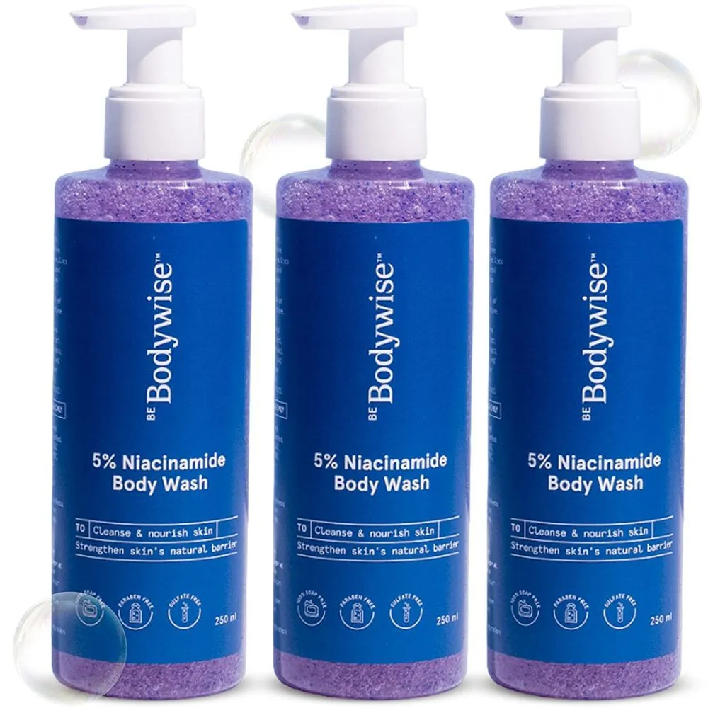 Be Bodywise 5% Niacinamide Body Wash - Pack Of 3