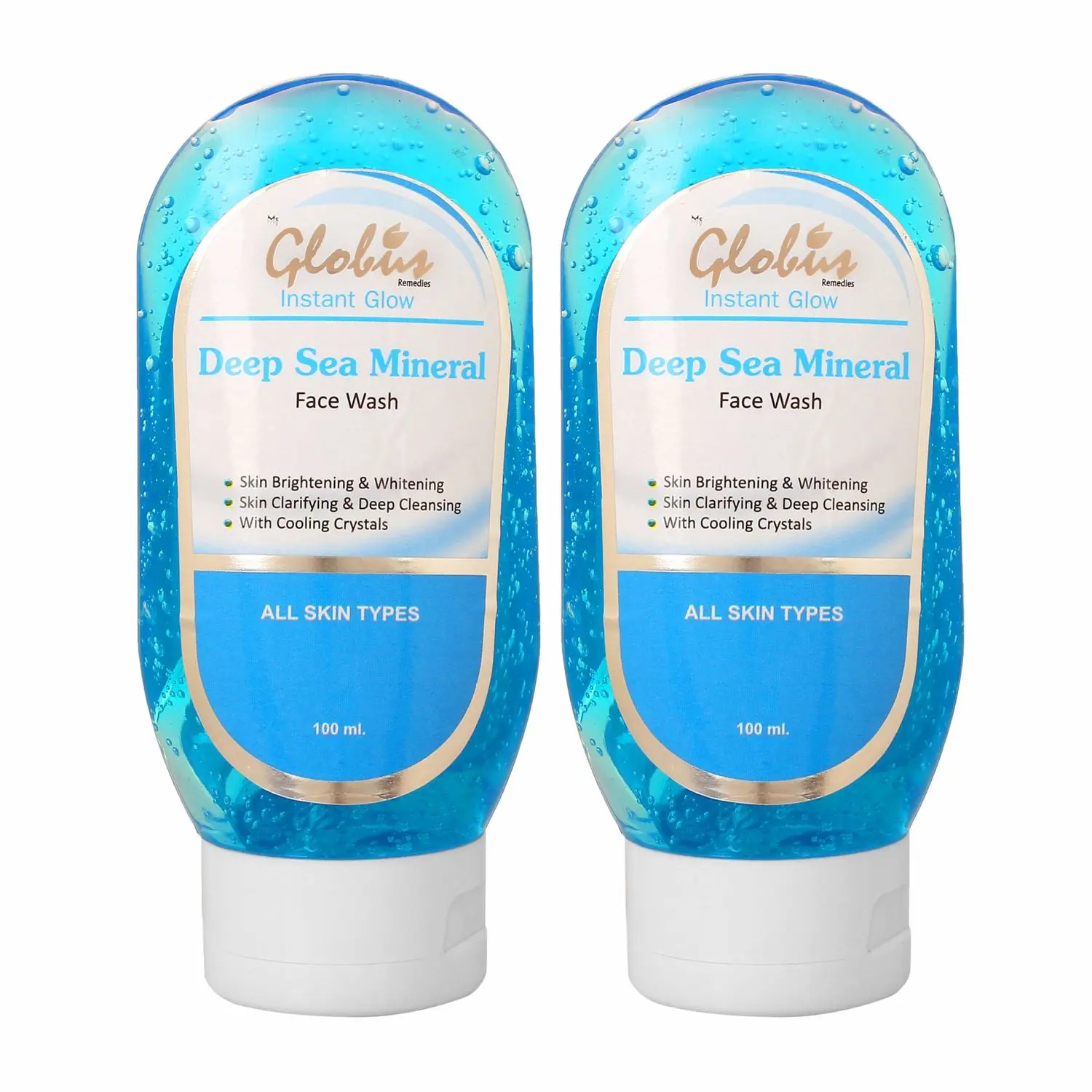 Globus Deep Sea Mineral Face Wash 100 ml (Pack Of 2)