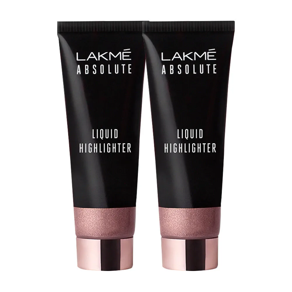 Lakme Absolute Liquid Highlighter Rose Gold - Pack Of 2