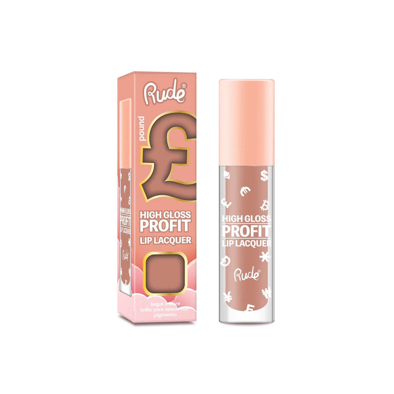 Rude Cosmetics High Gloss Profit Lip Lacquer - Pound