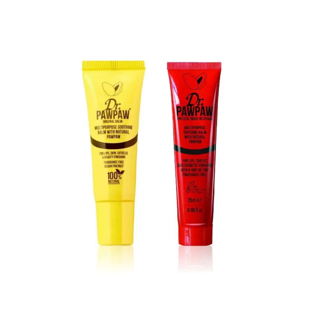 Dr.PAWPAW Lip Balm Super Saver Combo | Original (10 ml) & Ultimate Red (10 ml)