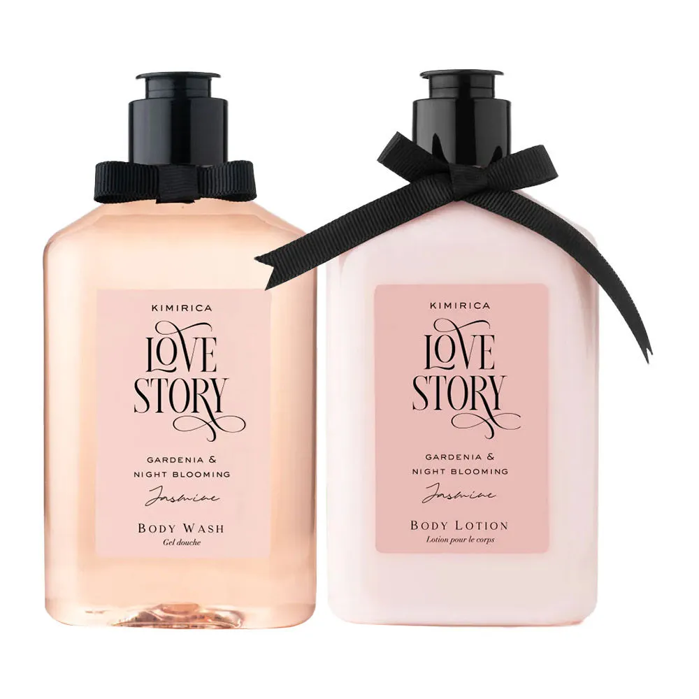 Kimirica Love Story Gardenia And Night Blooming Jasmine Shower Gel And Body Lotion Duo