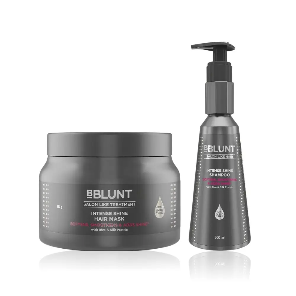 BBLUNT Intense Shine Combo (Shampoo + Hair Mask)