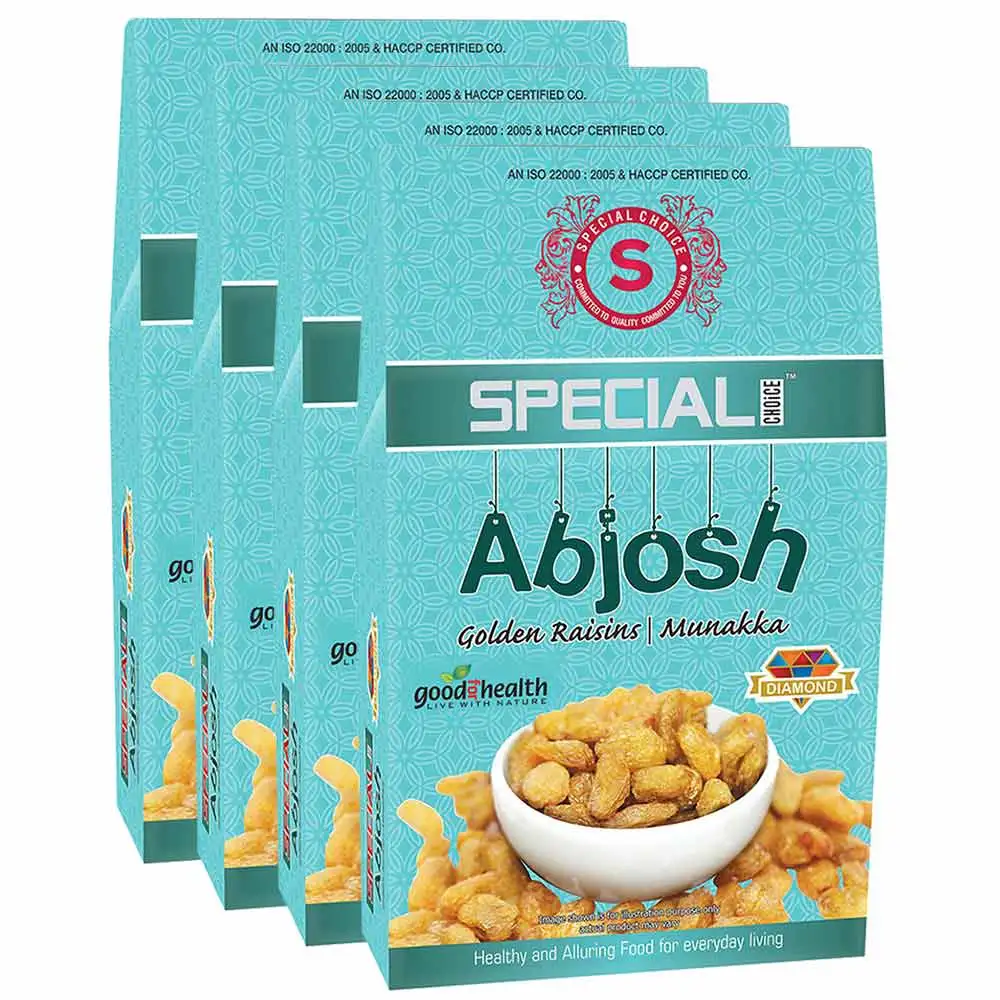 Special Choice Abjosh (Munakka),  250 g  Unflavoured Diamond Pack (Pack of 4)