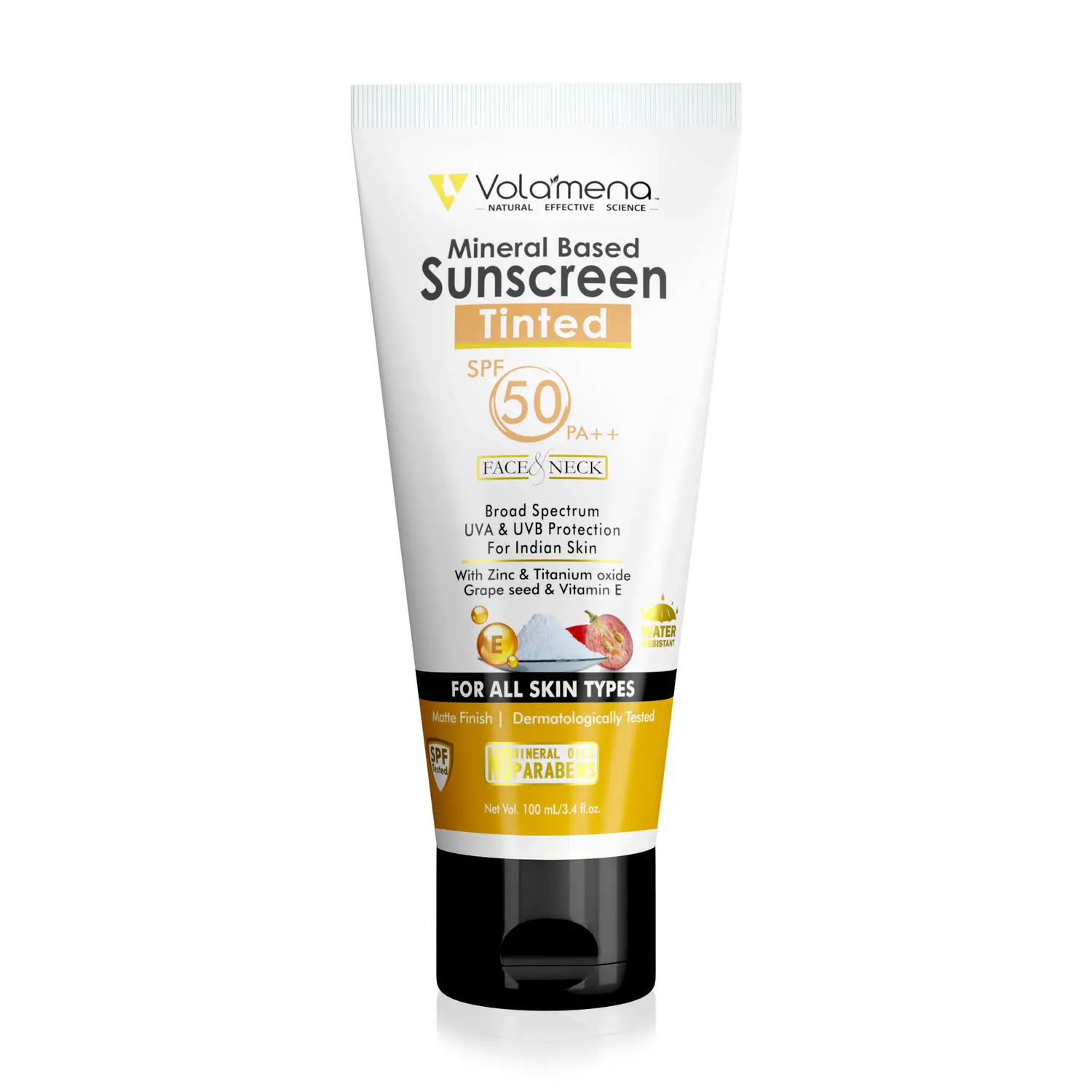 Volamena Tinted Mineral Based Sunscreen With Spf 50 ++ (100 ml)