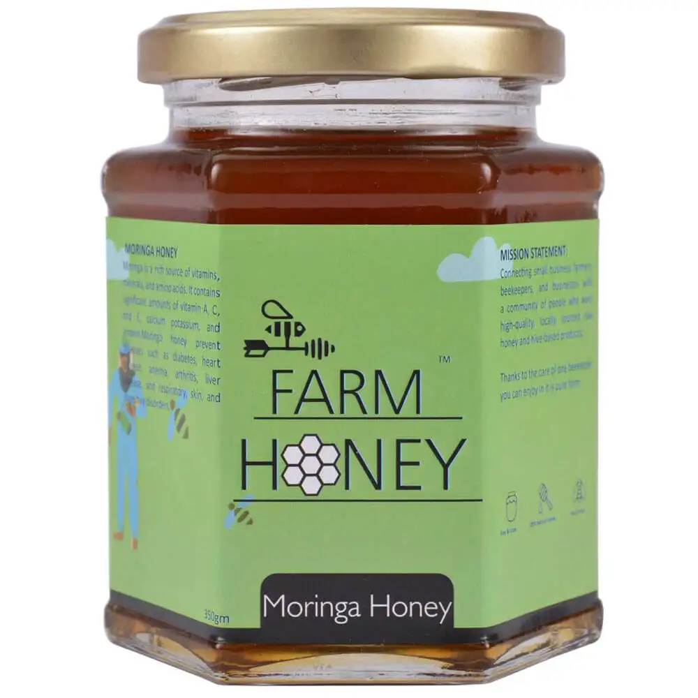 Farm Honey Moringa Honey,  250 g  Unflavoured