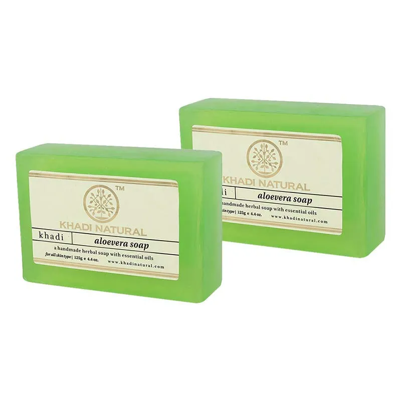 Khadi Natural Aloe Vera Soap - Pack of 2