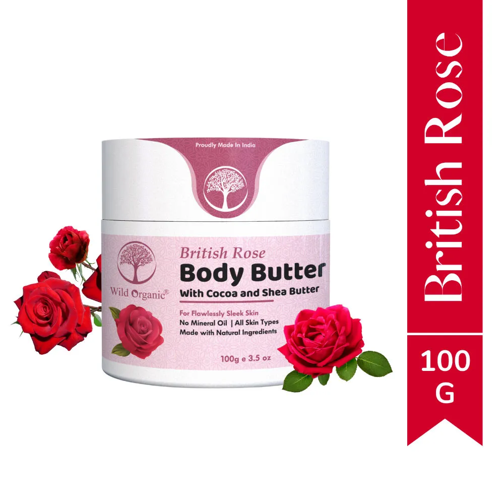 Wild Organic Brithish Rose Body Butter