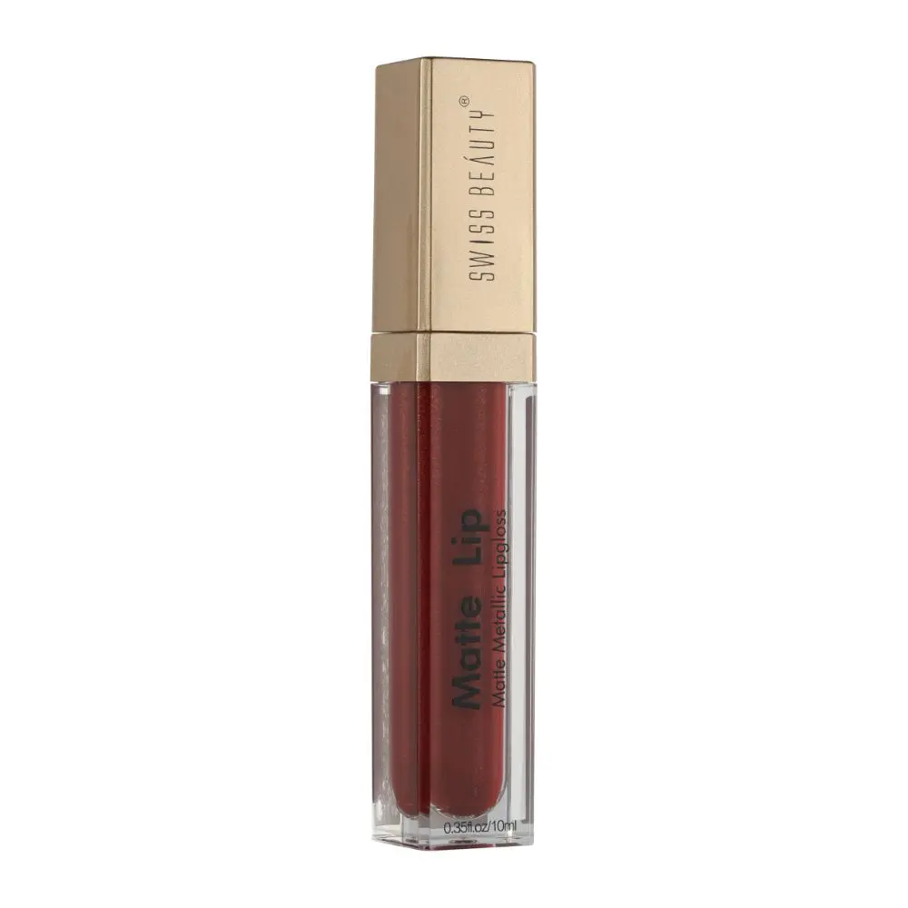 Swiss Beauty Matte Metallic Lipgloss Matte Lip (6 gm)