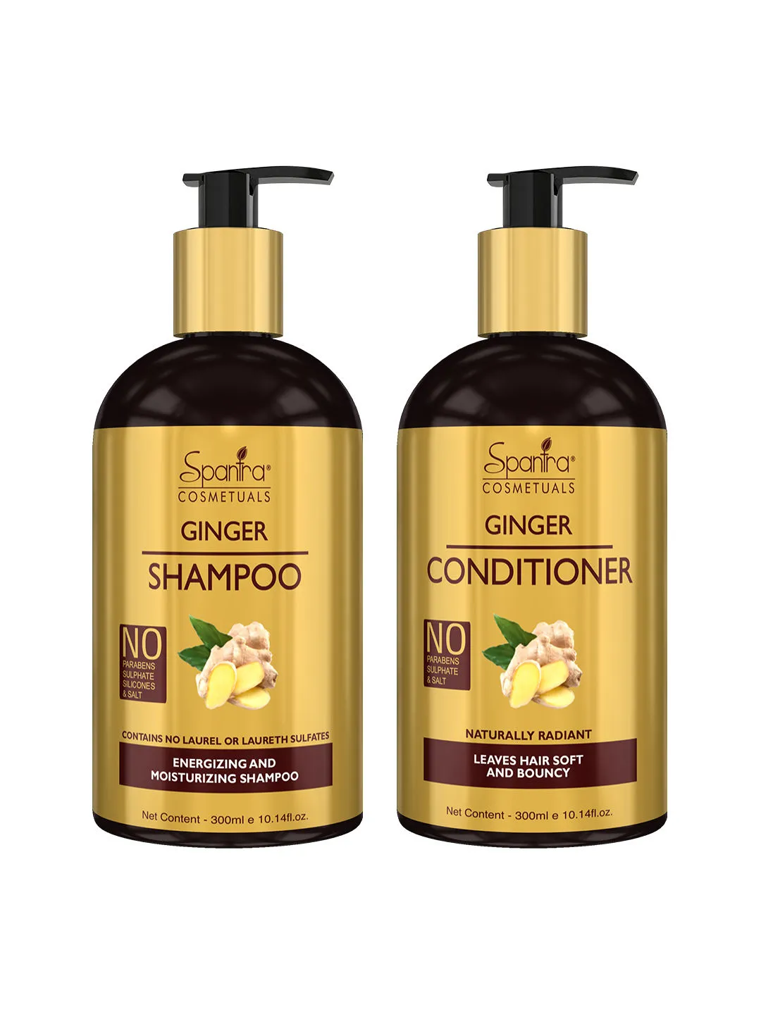 Spantra Ginger Shampoo And Conditioner (Pack Of 2)