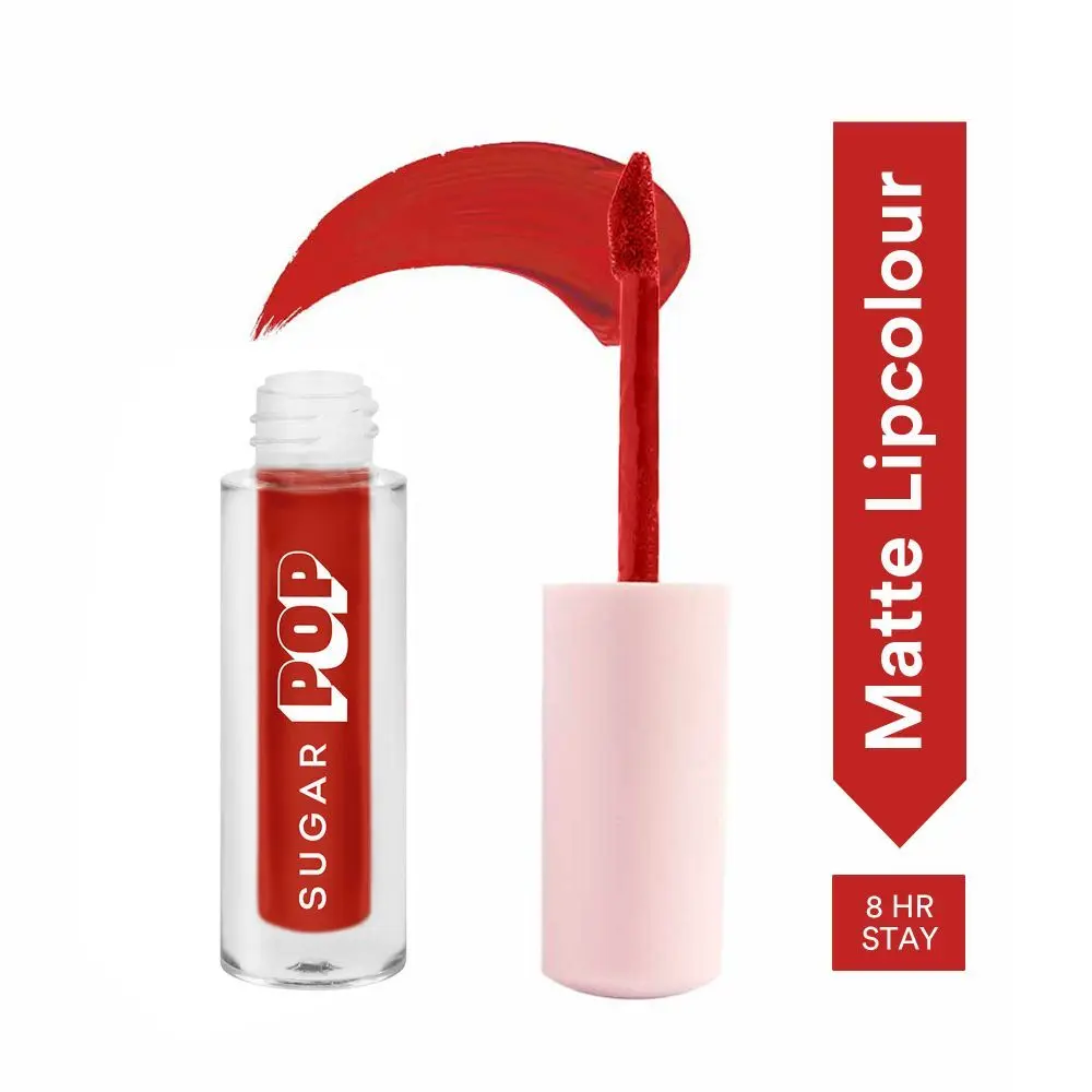 SUGAR POP MatteA  Lipcolour - 06 Garnet (Wine) a€“ 1.6 ml l RedA  Lipstick for Women l  Smudge Proof