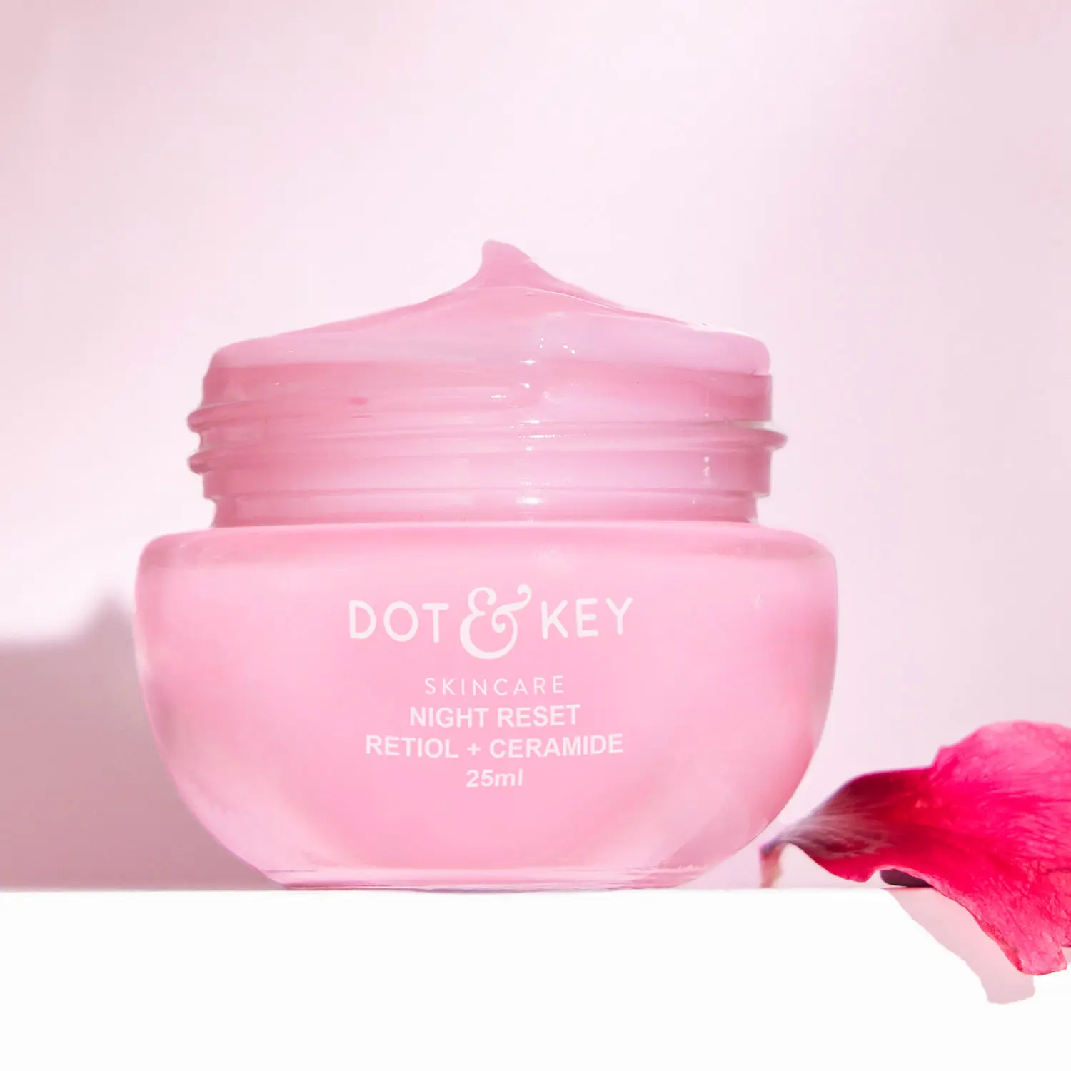 Dot & Key Night Retinol + CeramideA Night Repair CreamA | Hibiscus & pomegranate Oil | Reduces Fine Lines & Wrinkles Lift Face Moisturizer With Hyaluronic Acid & Ceramides | 25ml