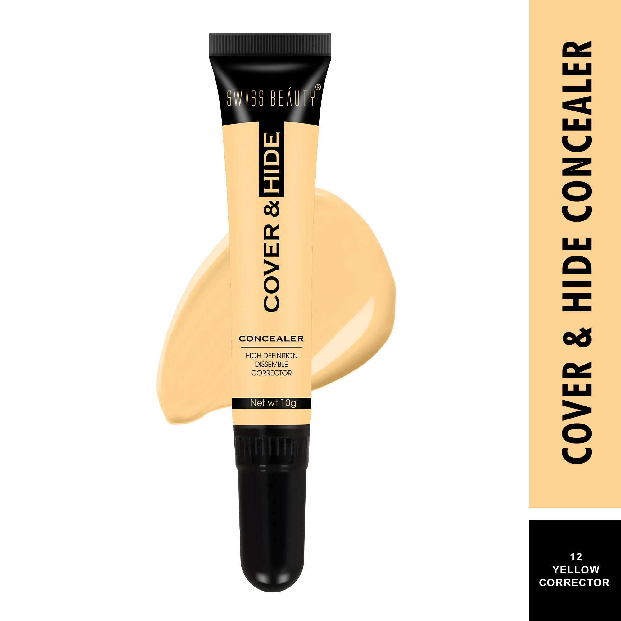 Swiss Beauty Cover & Hide Concealer - 12 Yellow Corrector