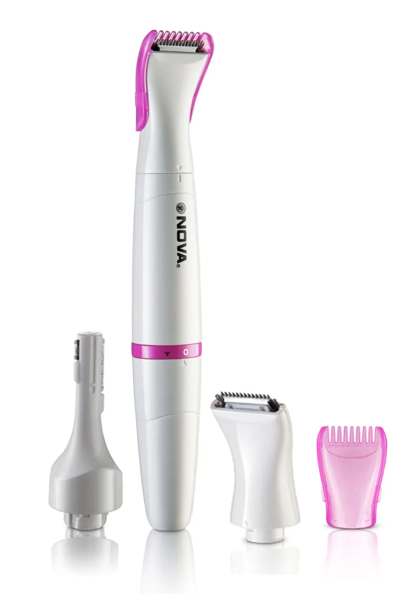 Nova NLS 530 Sensi-Trim Bikini & Facial Trimmer for Women (Battery Included) (White)