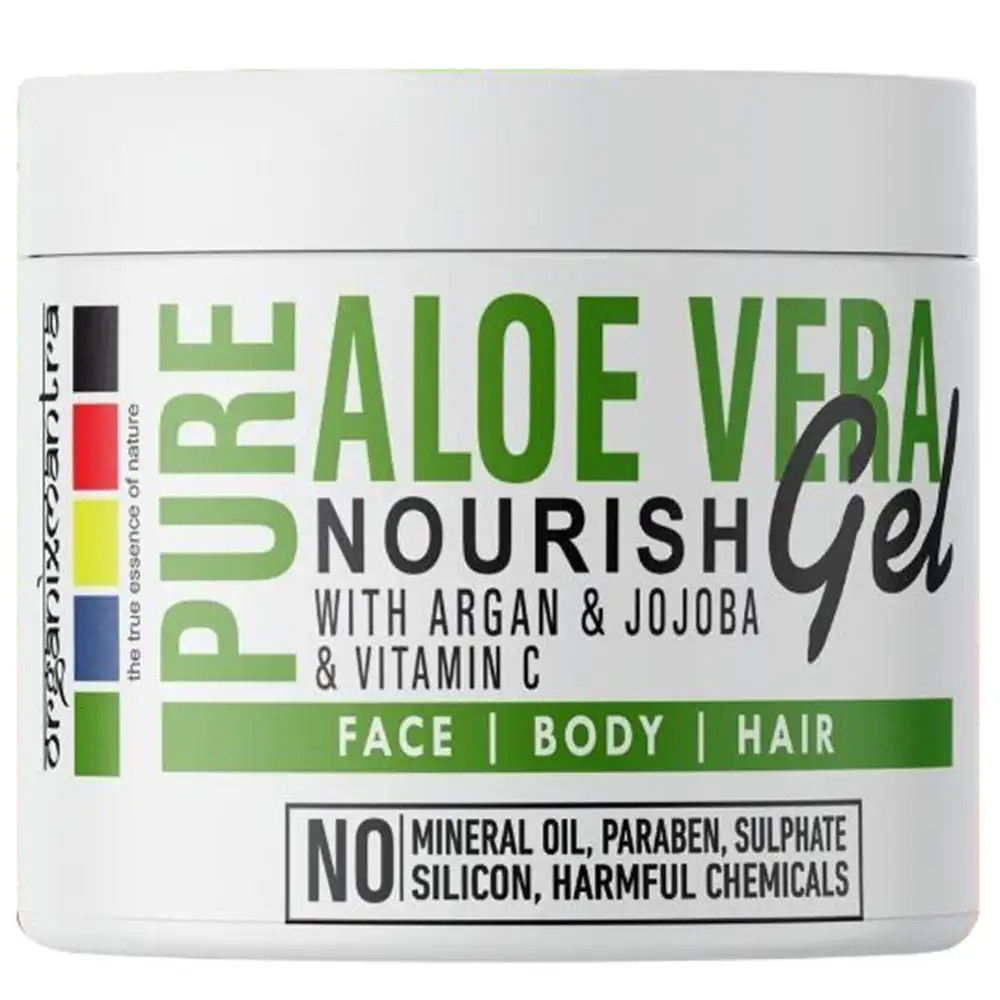 Organix Mantra Pure Aloe Vera Nourish Gel,  200 g  with Agran & Jojoba & Vitamin C