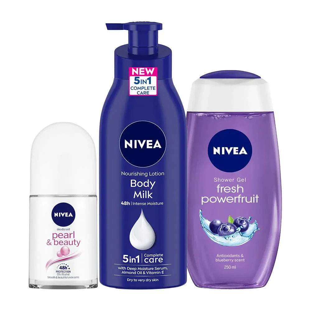 Nivea Nourishing Bath And Body Combo