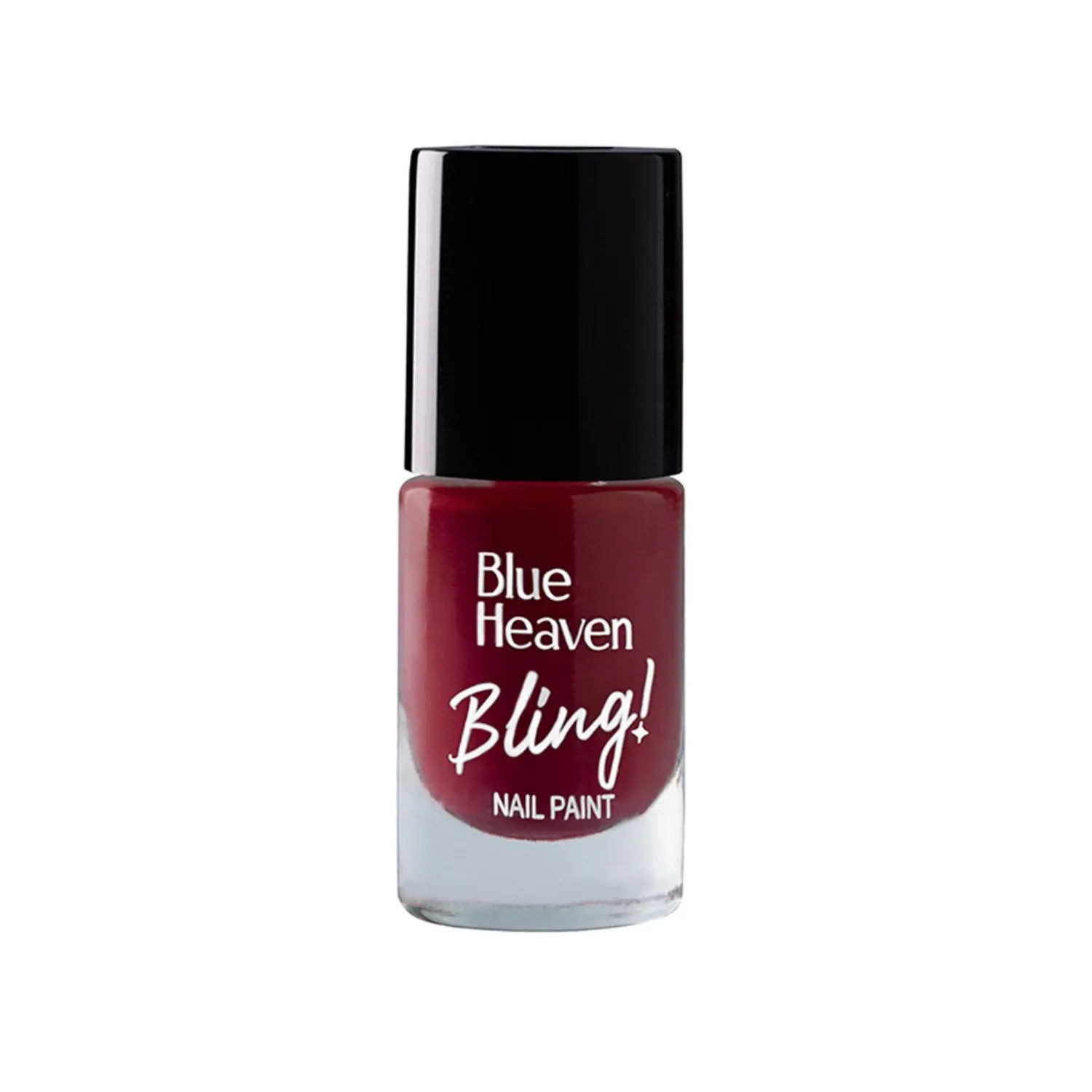 Blue Heaven Bling Nail Paint - 508 Velvet Wine, 8ml