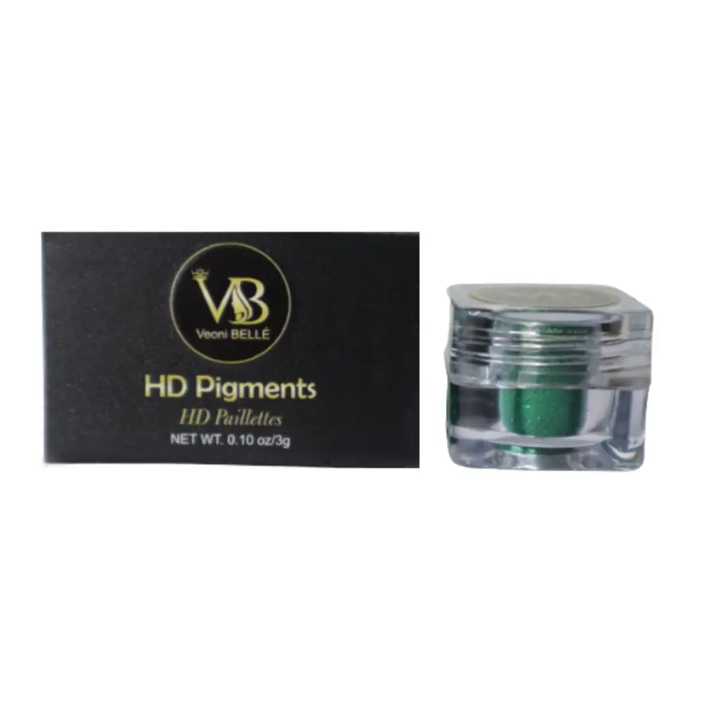 Veoni Belle Emerald Green HD Holographic loose Glitter eyeshadow for eye makeup