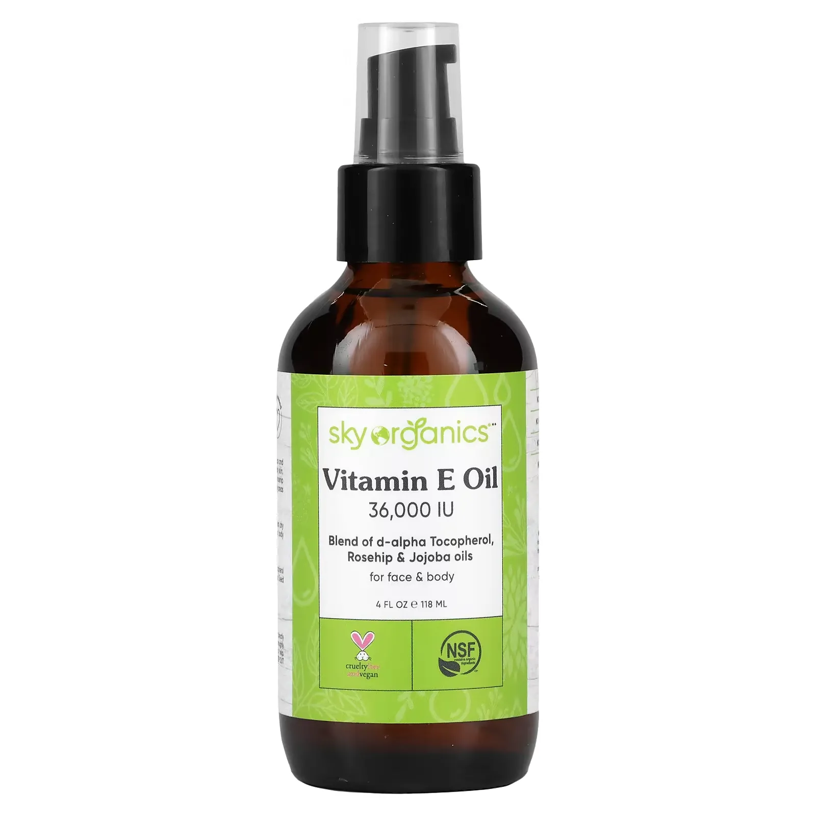 Vitamin E Oil, 36,000 IU, 4 fl oz (118 ml)