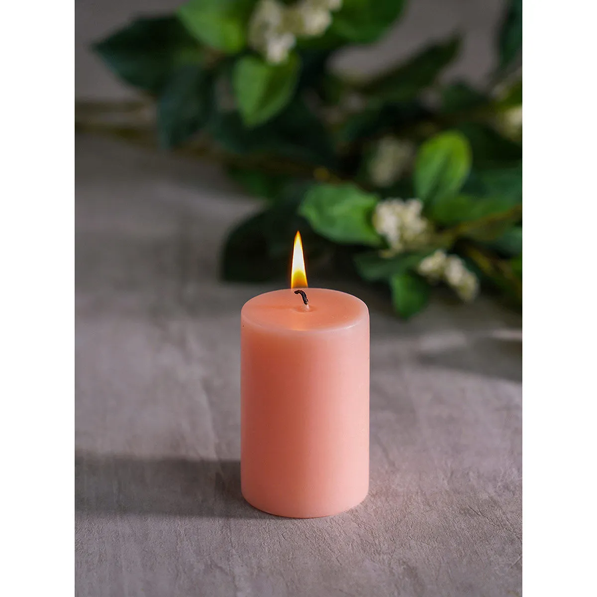 Pure Home + Living Summar Powder Pink Small Candles (Pack of 2)