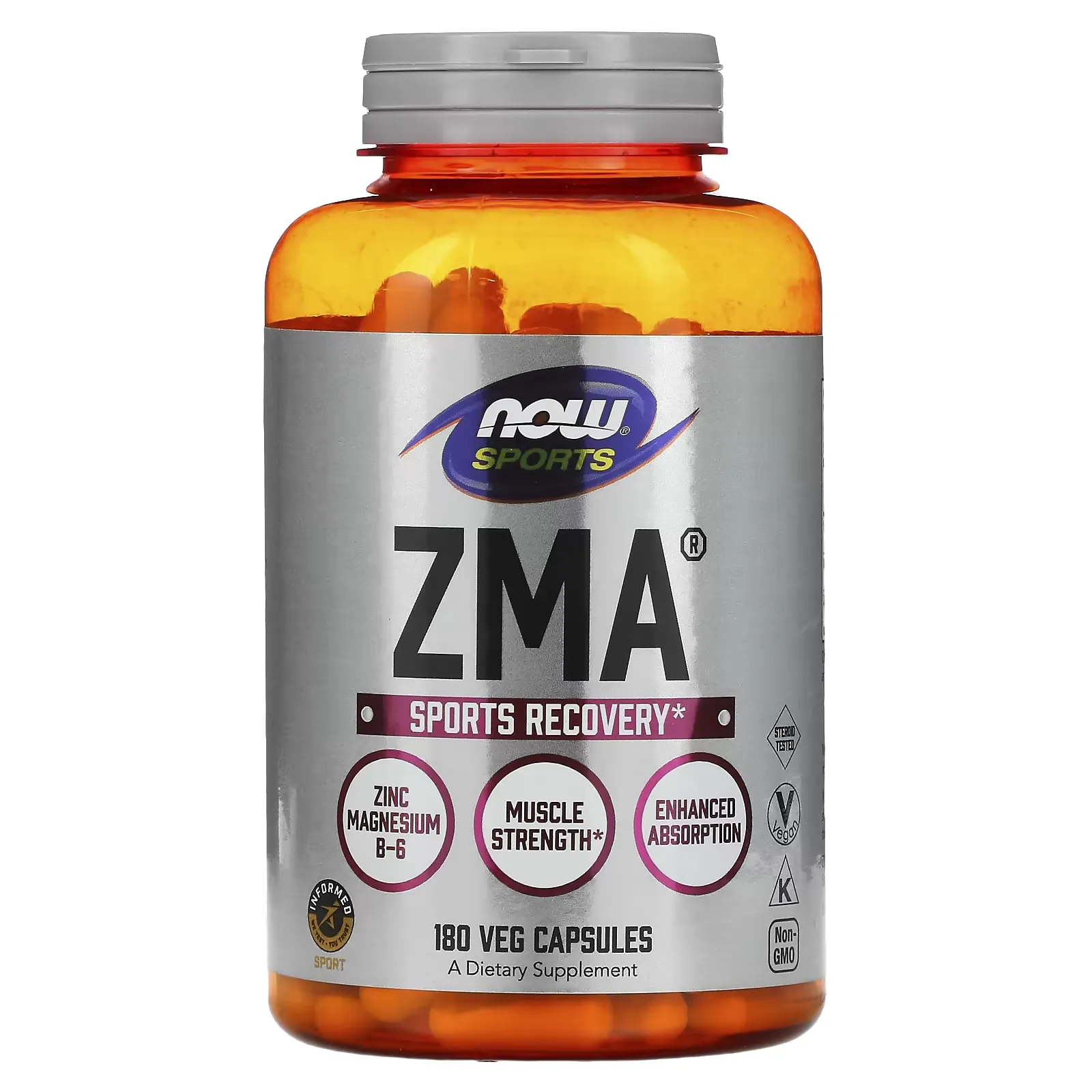 Sports, ZMA, Sports Recovery, 180 Veg Capsules