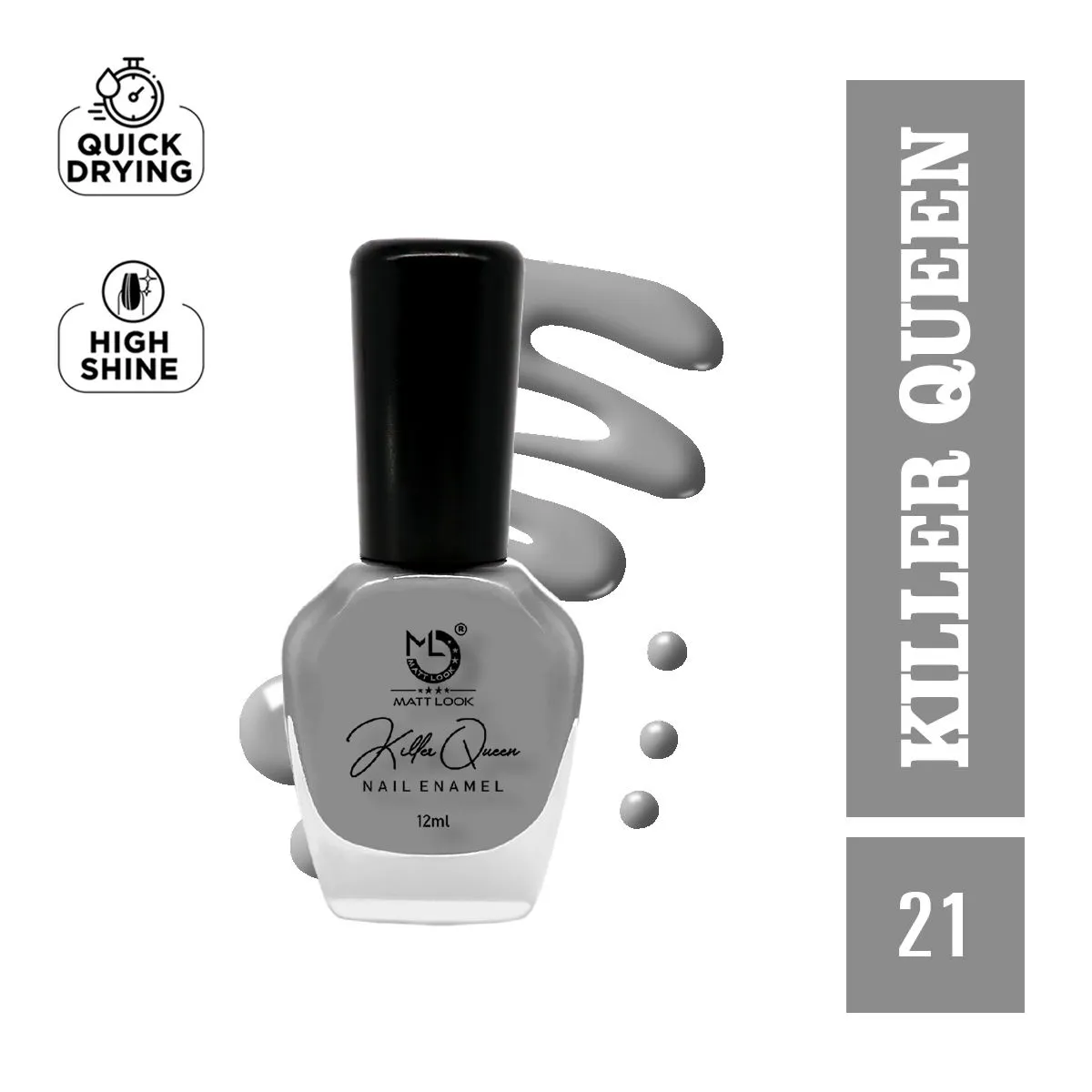 Matt look Killer Queen Nail Enamel - Shade-21