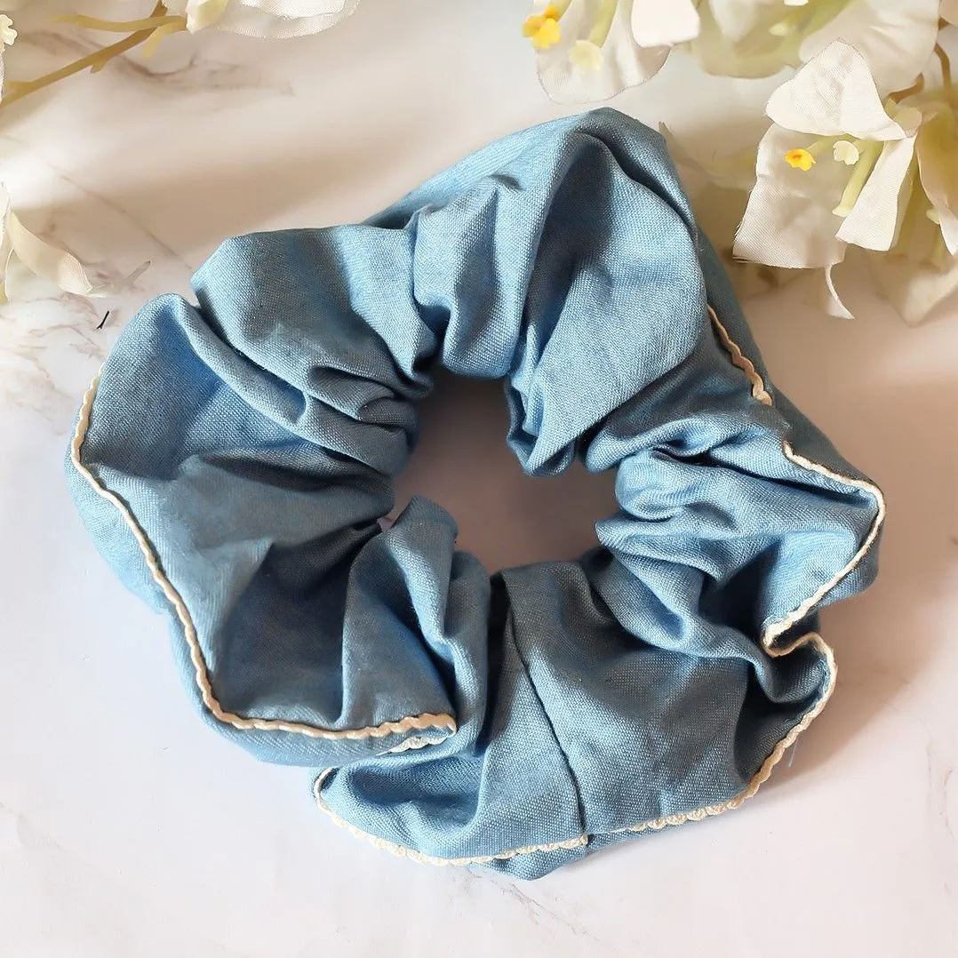 Bellofox Large Denim Lace Scrunchie