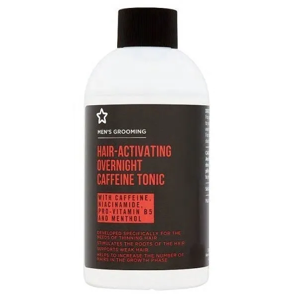 Superdug Men's Grooming Hair-Activating Overnight Caffeine Tonic