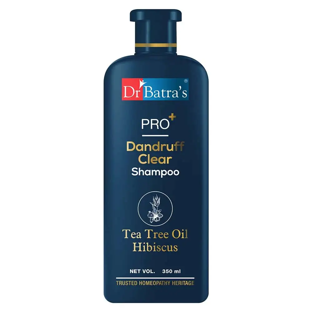 Dr Batra's Pro+ Dandruff Clear Shampoo,  350 ml  Tea Tree Oil & Hibiscus