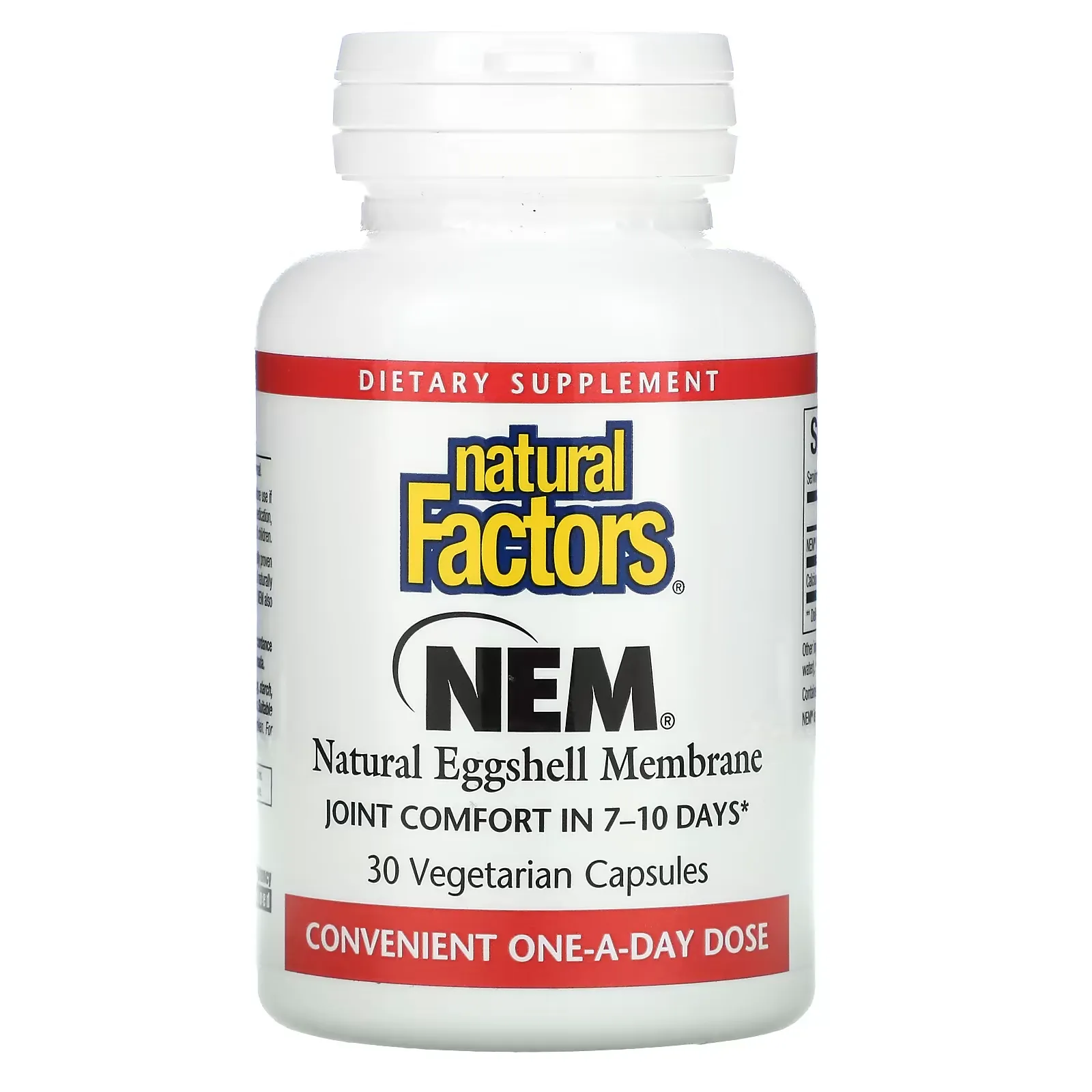 NEM, Natural Eggshell Membrane, 30 Vegetarian Capsules