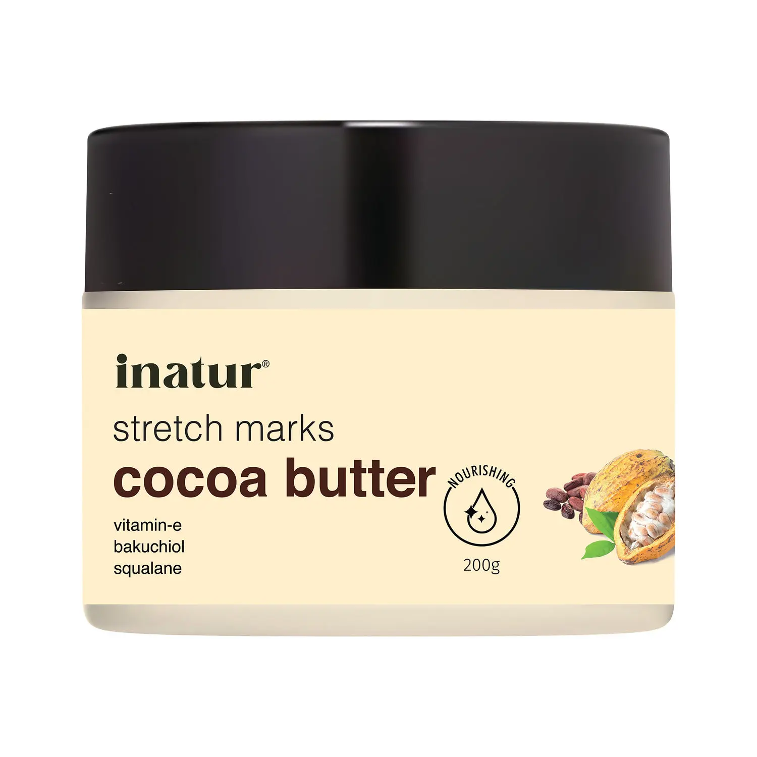 Inatur Cocoa Body Butter for Dry Skin-200 g