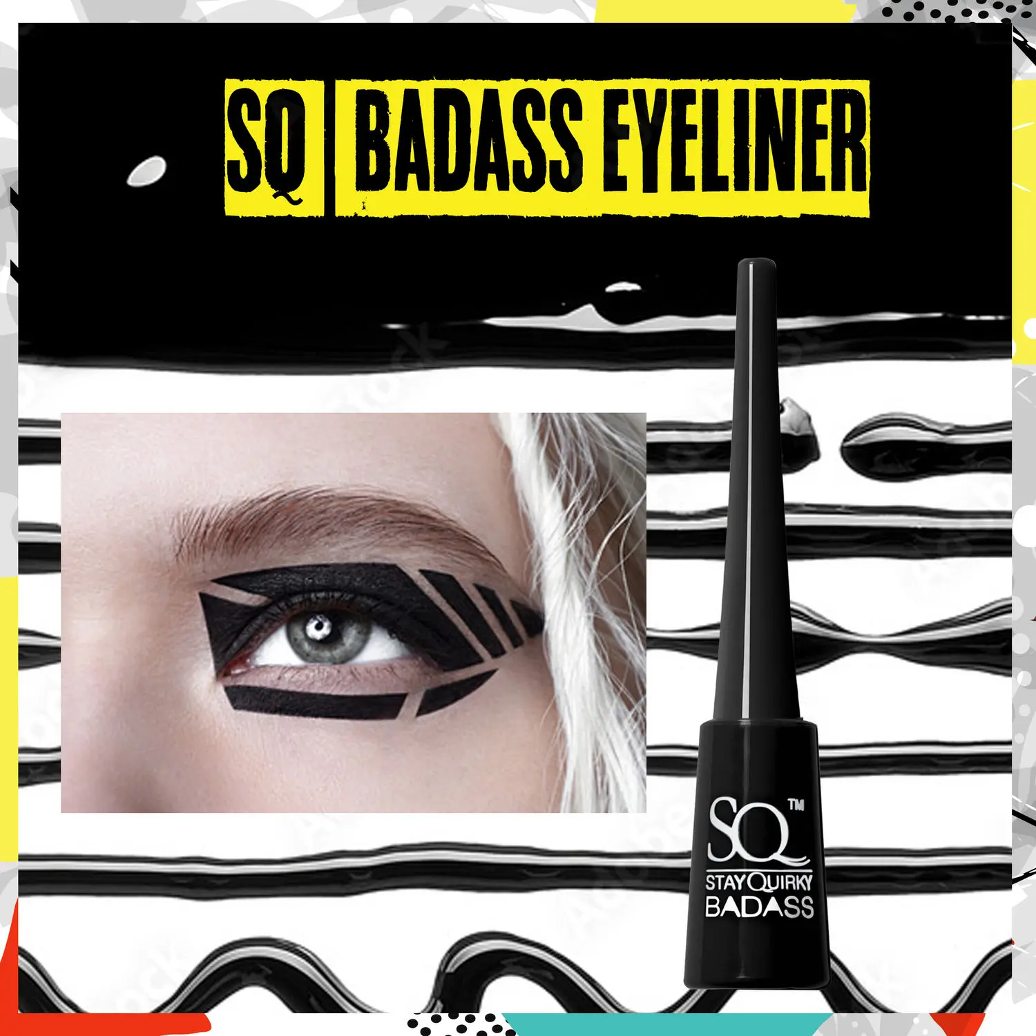 Stay Quirky Badass Eyeliner with a Badass Upgrade - Black (3.8ml)