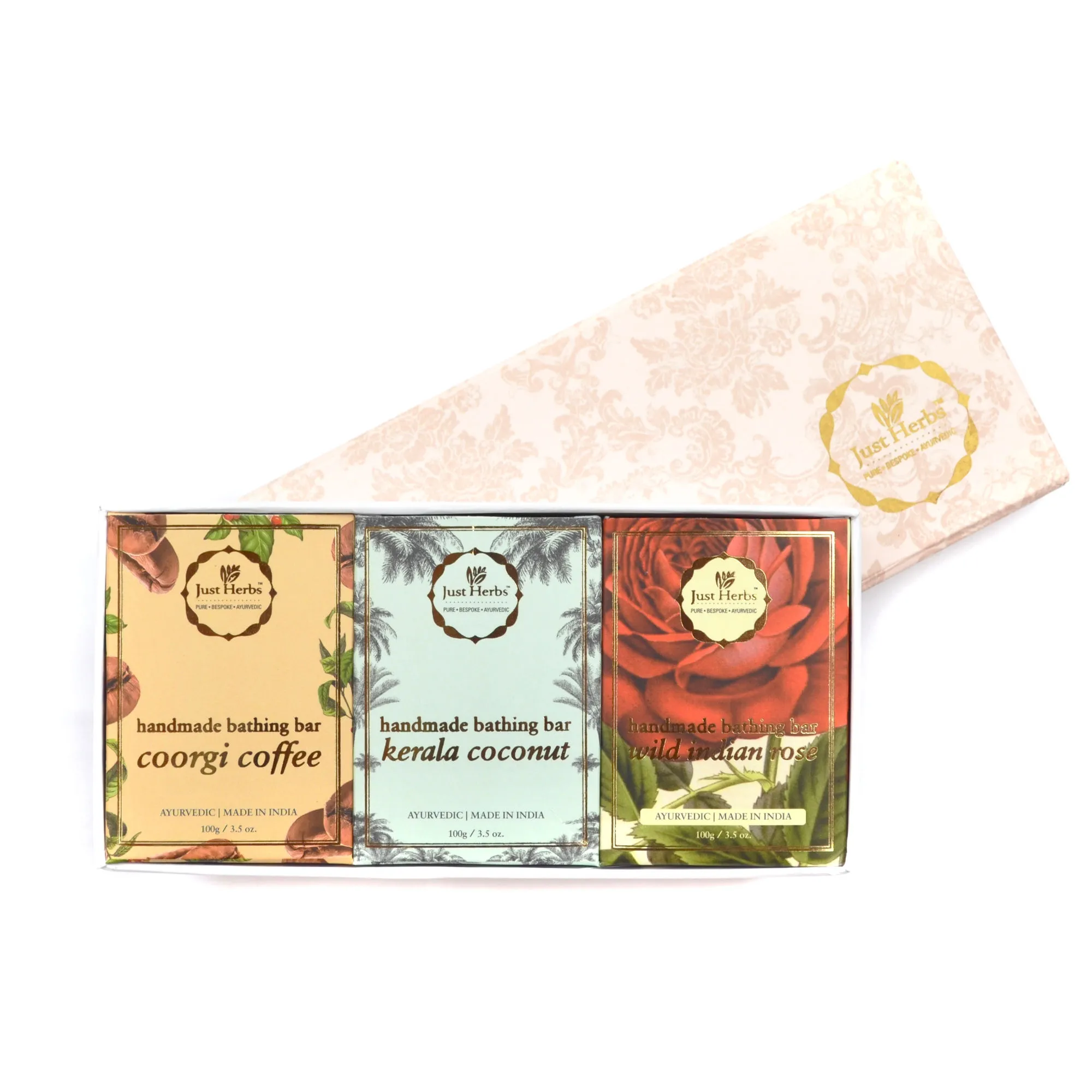 Just Herbs Handmade Bathing Bar Trio