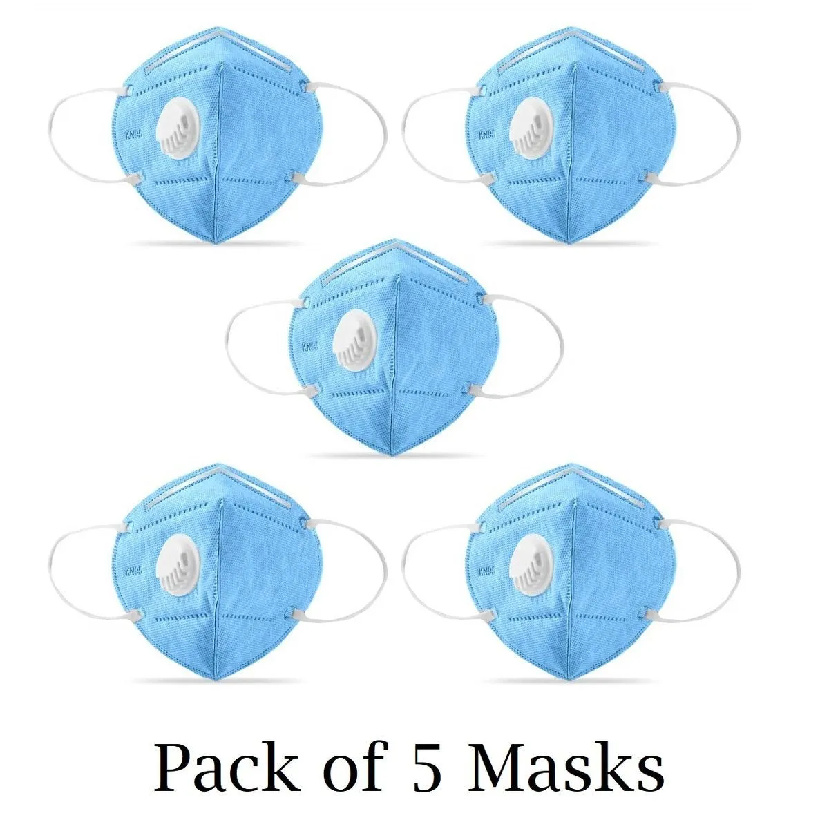 OOMPH KN95 Anti-Polution Mask with Respirator Valve Pack of 5