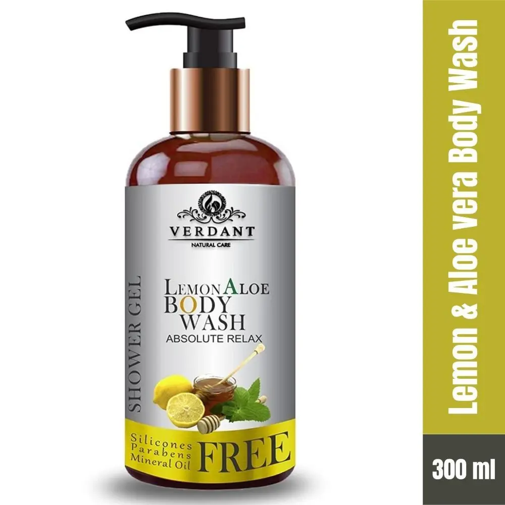 Verdant Natural Care Lemon & Aloe Vera Absolute Relax Body Wash Shower Gel