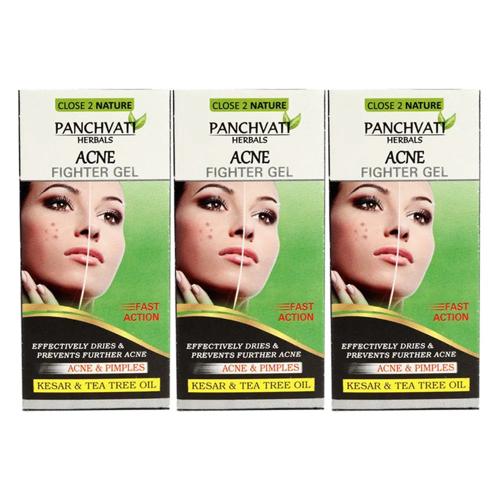 Panchvati Herbals Acne Fighter Gel For Acne & Pimple - Pack Of 3