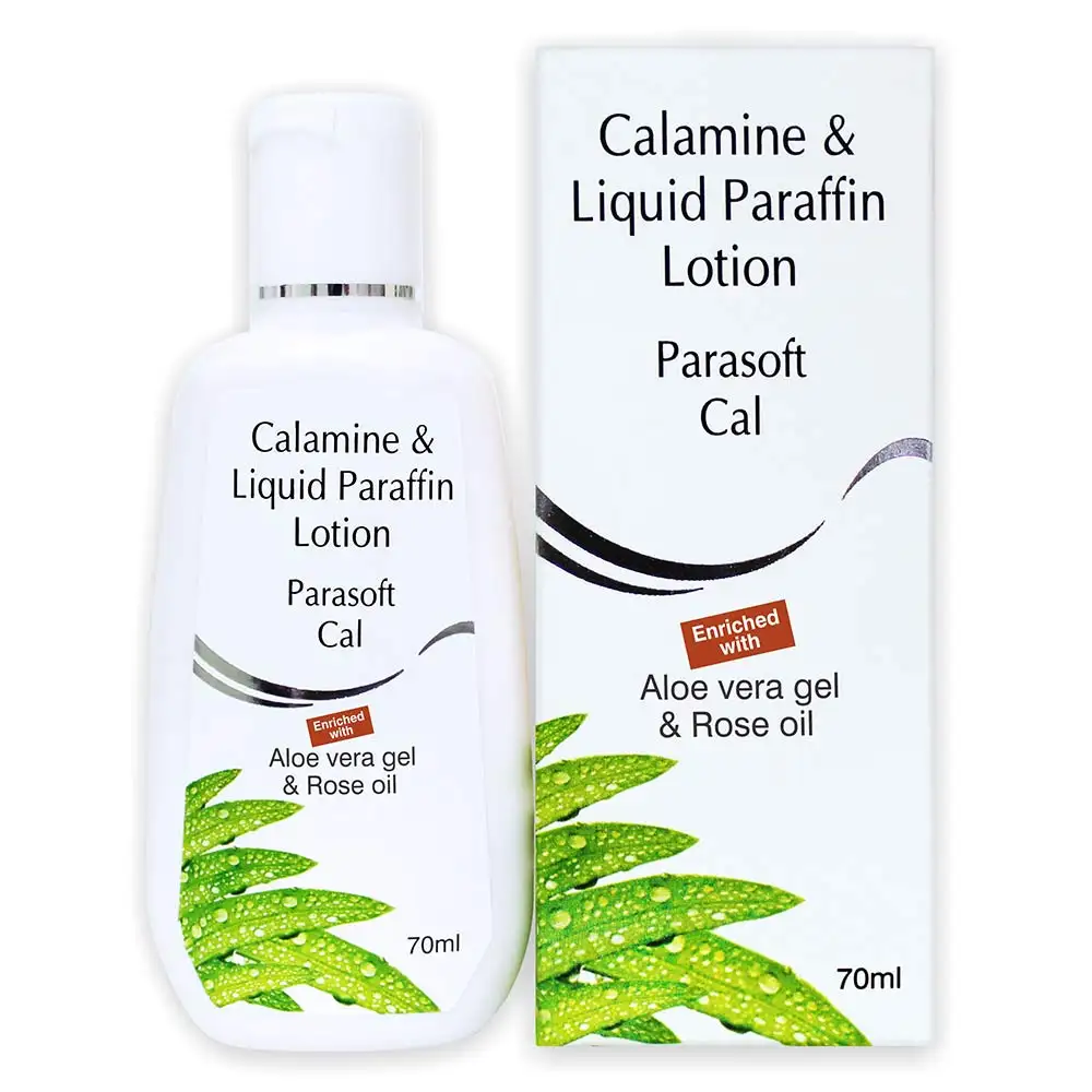 Parasoft Cal Body Moisturizing Lotion with Calamine, Aloevera & Rose Oil,  70 ml  for All Skin Type