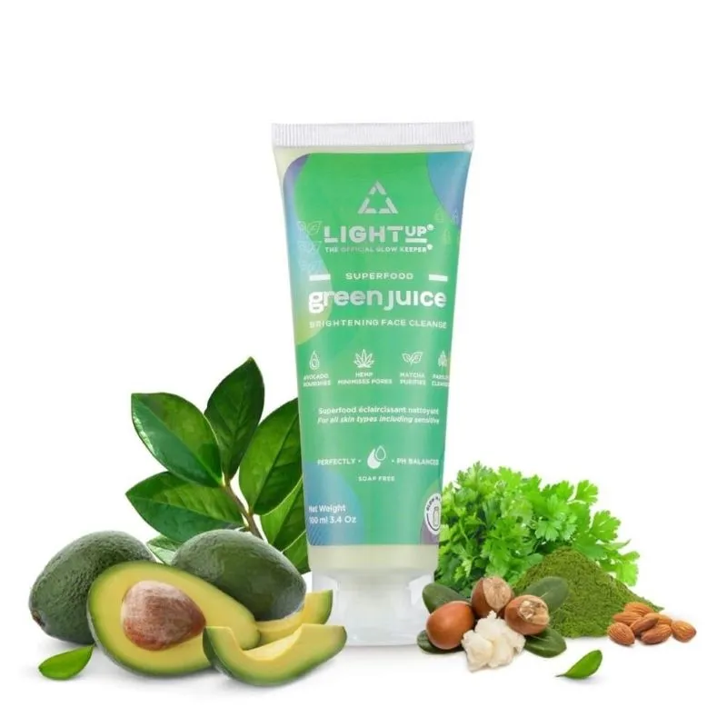 Light Up Green Juice Superfood Brightening Face Cleanser