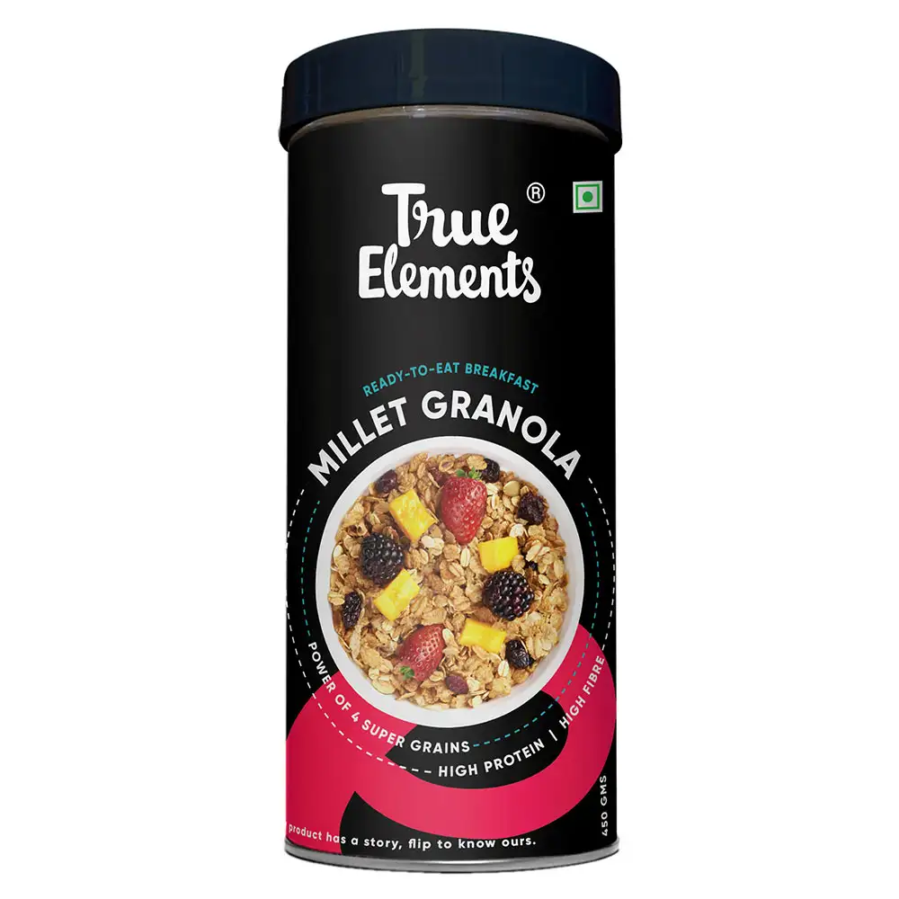 True Elements Millet Granola,  Natural  0.4 kg