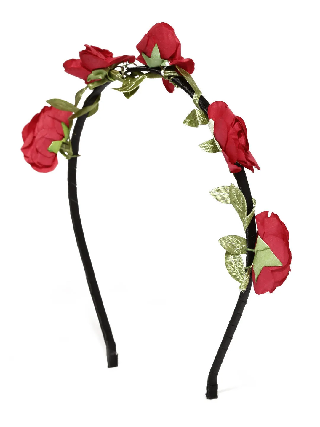 Toniq Bohemia Red Flower Hair Band