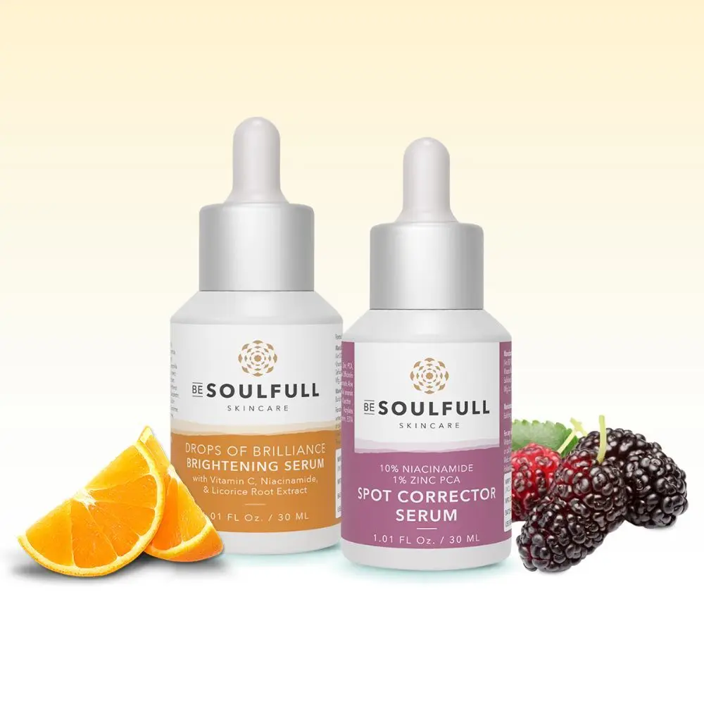 Be Soulfull Spotless & Bright| Spot Corrector Serum & Vitamin C Serum | Boosts hydration & natural glow I 30ml