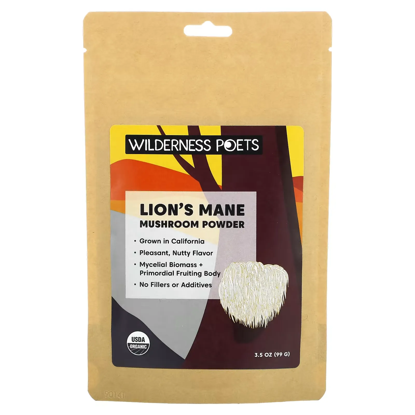 Organic Lions Mane Mushroom Powder, 3.5 oz (99 g)