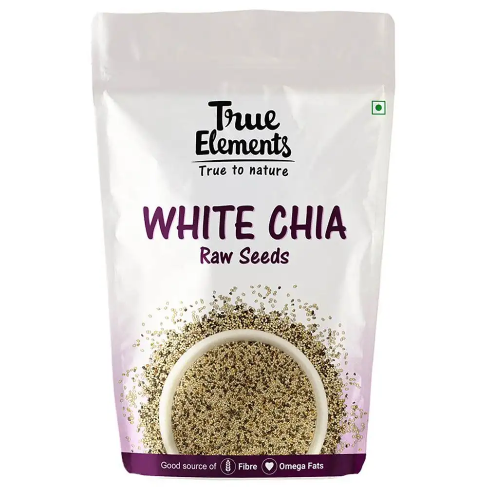 True Elements Raw White Chia Seeds,  0.250 kg  Unflavoured